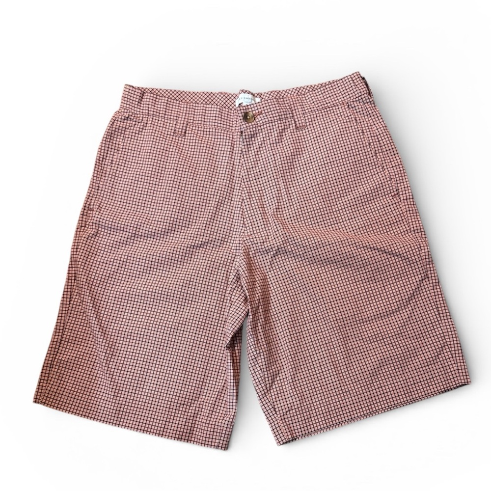 Alex Cannon Micro Check Golf Shorts Men's Preppy Size 32‎